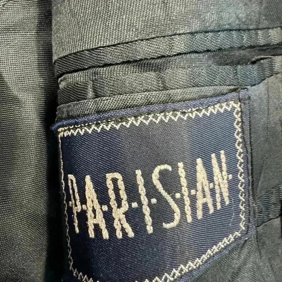 BURBERRY men’s wool navy blue pinstripe blazer. 2 button close sz 42L - Picture 4 of 9